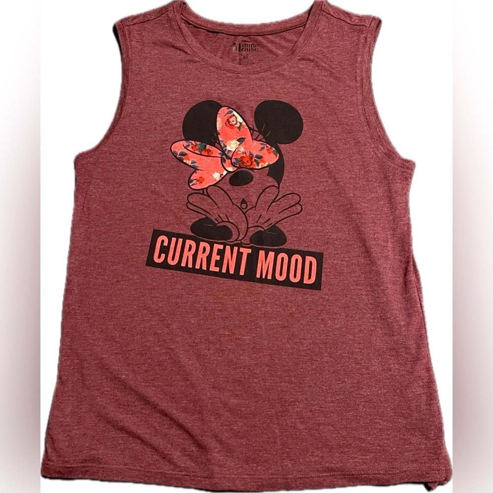 Minnie Mouse Graphic Sleeveless Top Junior XL